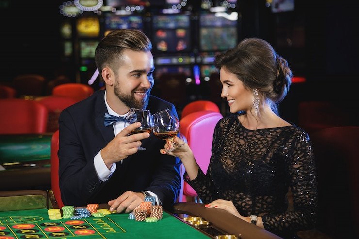 Ilustrasi hiburan sports sepak bola dan casino dalam perangkat mobile